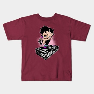 BETTY BOOP TURNTABLES - 2.0 Kids T-Shirt